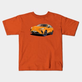 MG4 EV Car in volcano orange Kids T-Shirt